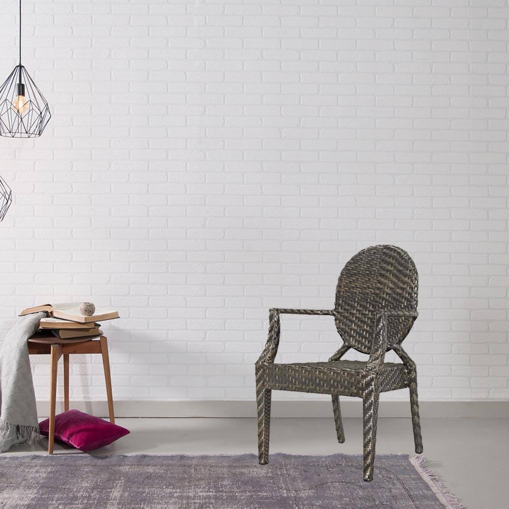 Brown Dining Patio Armchair F4344