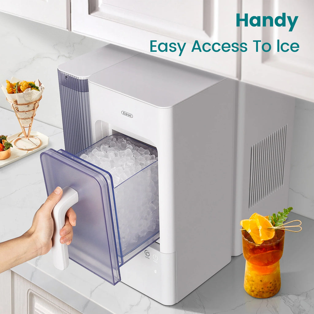 White Countertop Ice Maker with Soft Chewable Ice A532