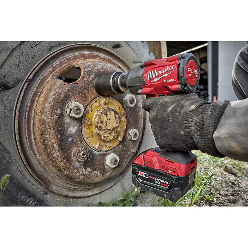 18V Brushless Cordless 1/2 in. Impact Wrench with Grinder B7043
