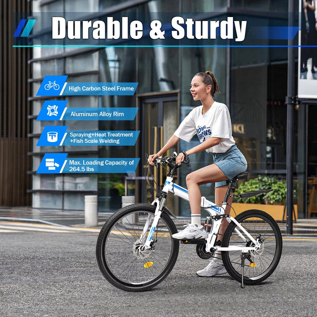 26 21-Speed Folding Mountain Bike W501