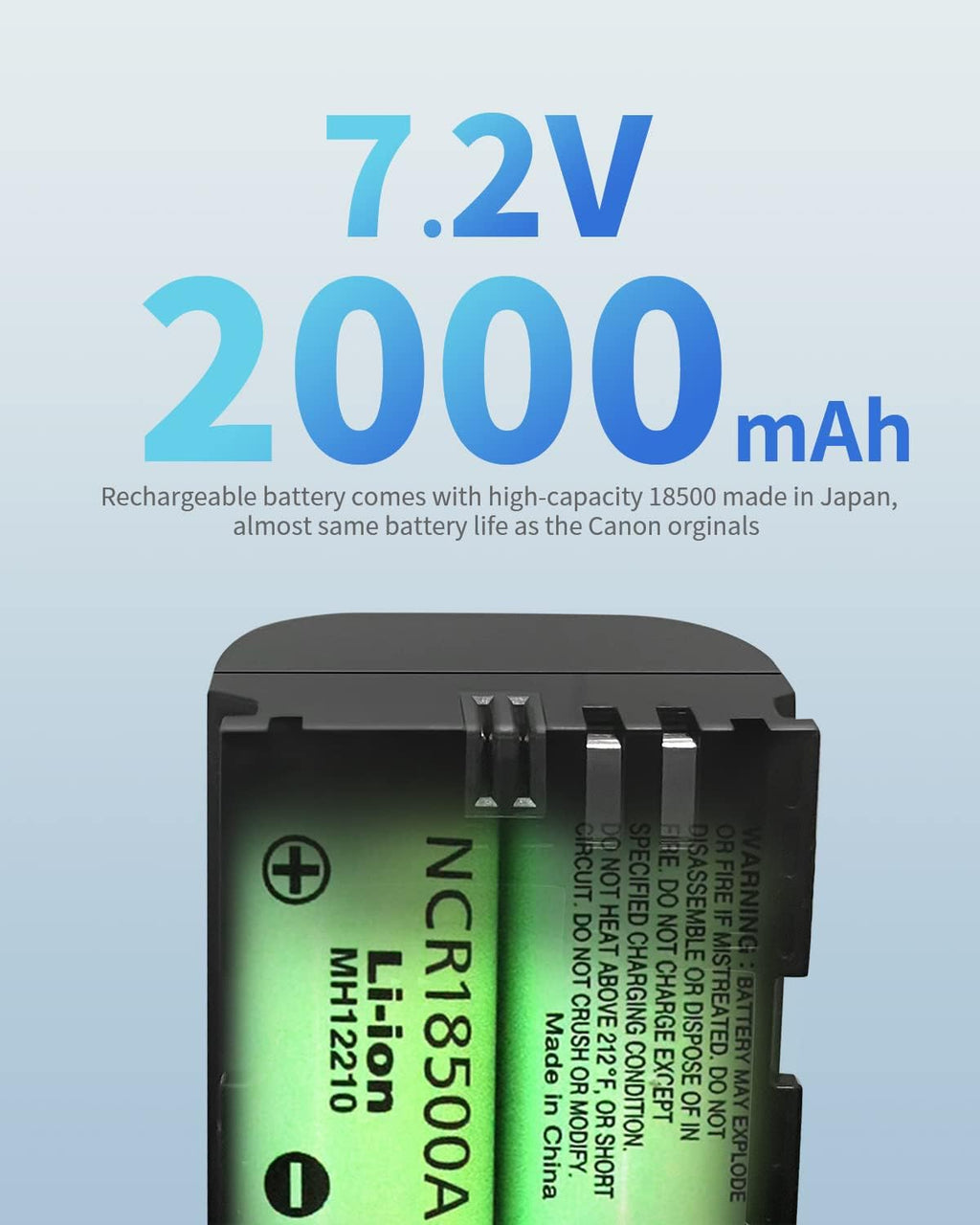 LP-E6NH Replacement Battery Pack of 2 R93371