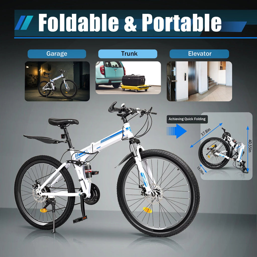 26 21-Speed Folding Mountain Bike W501