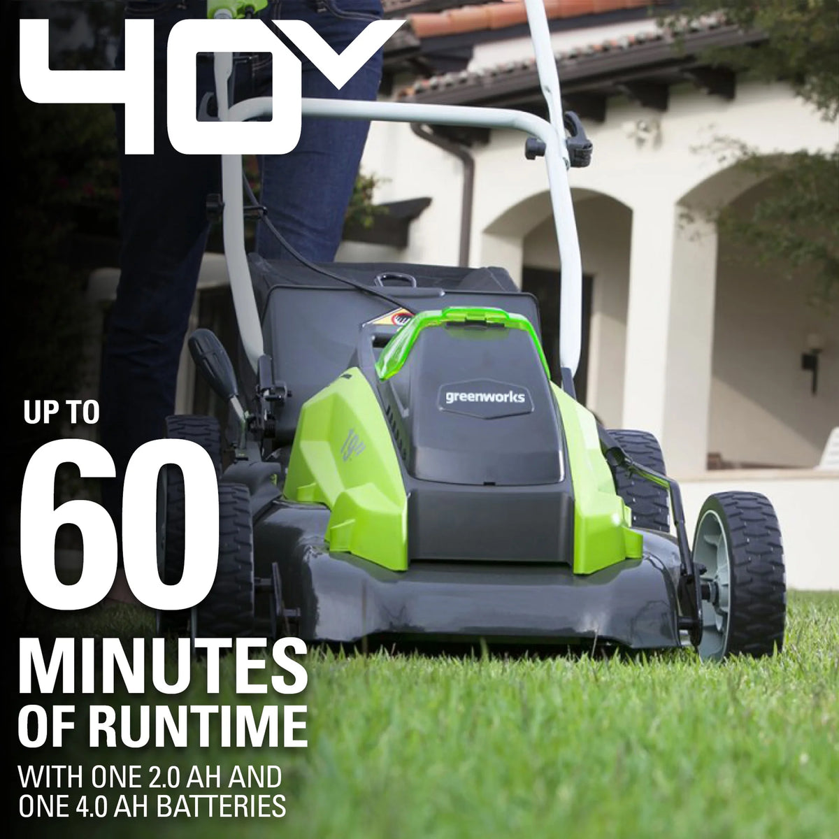 40V 19 Brushless Walk-Behind Lawn Mower with 4.0 Ah Battery & Charger C6346