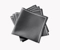 Satin Stitch Napkins, Set of 4, Grey L9492