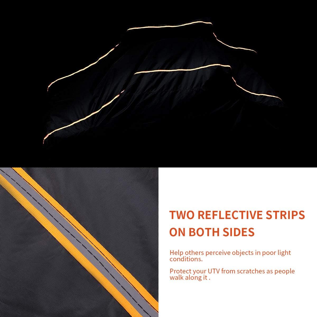 Waterproof UTV Covers Pack of 2 with Reflective Strip B830