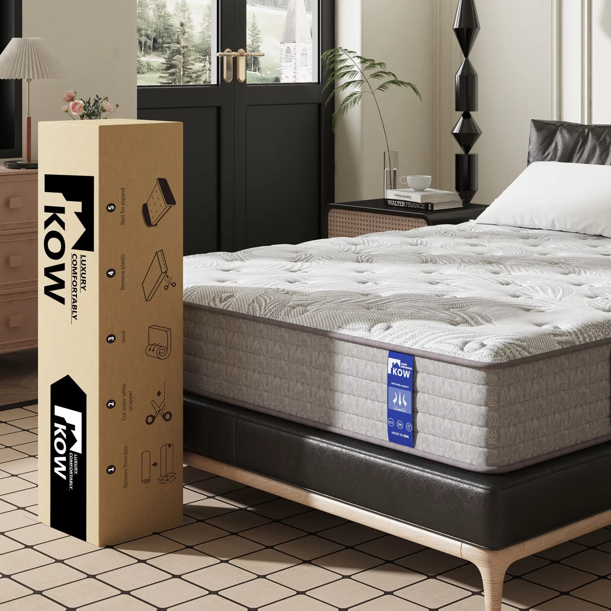 12 Full Size Gel Memory Foam Pocket Spring Mattress Z884845