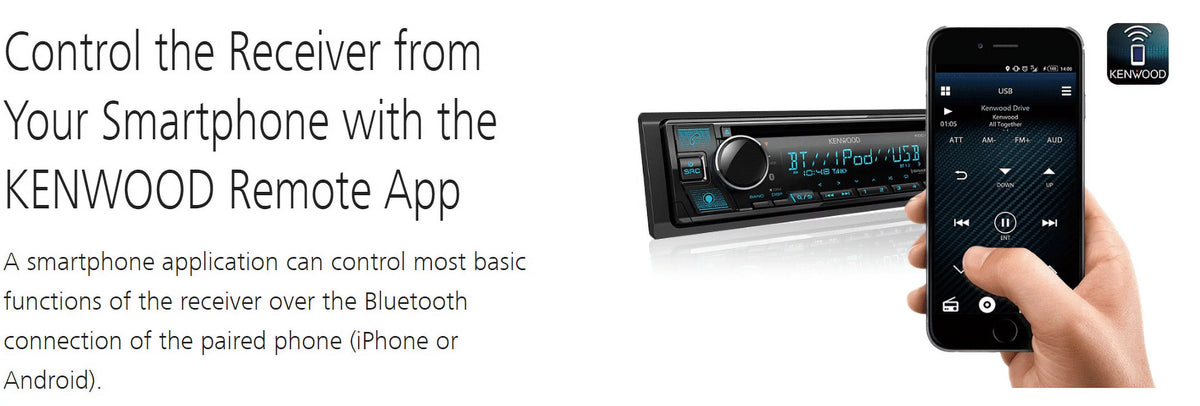 1-DIN CD Receiver with Bluetooth K17661