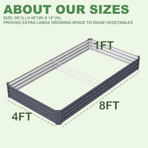 Galvanized Raised Garden Bed 2 Pack W893816