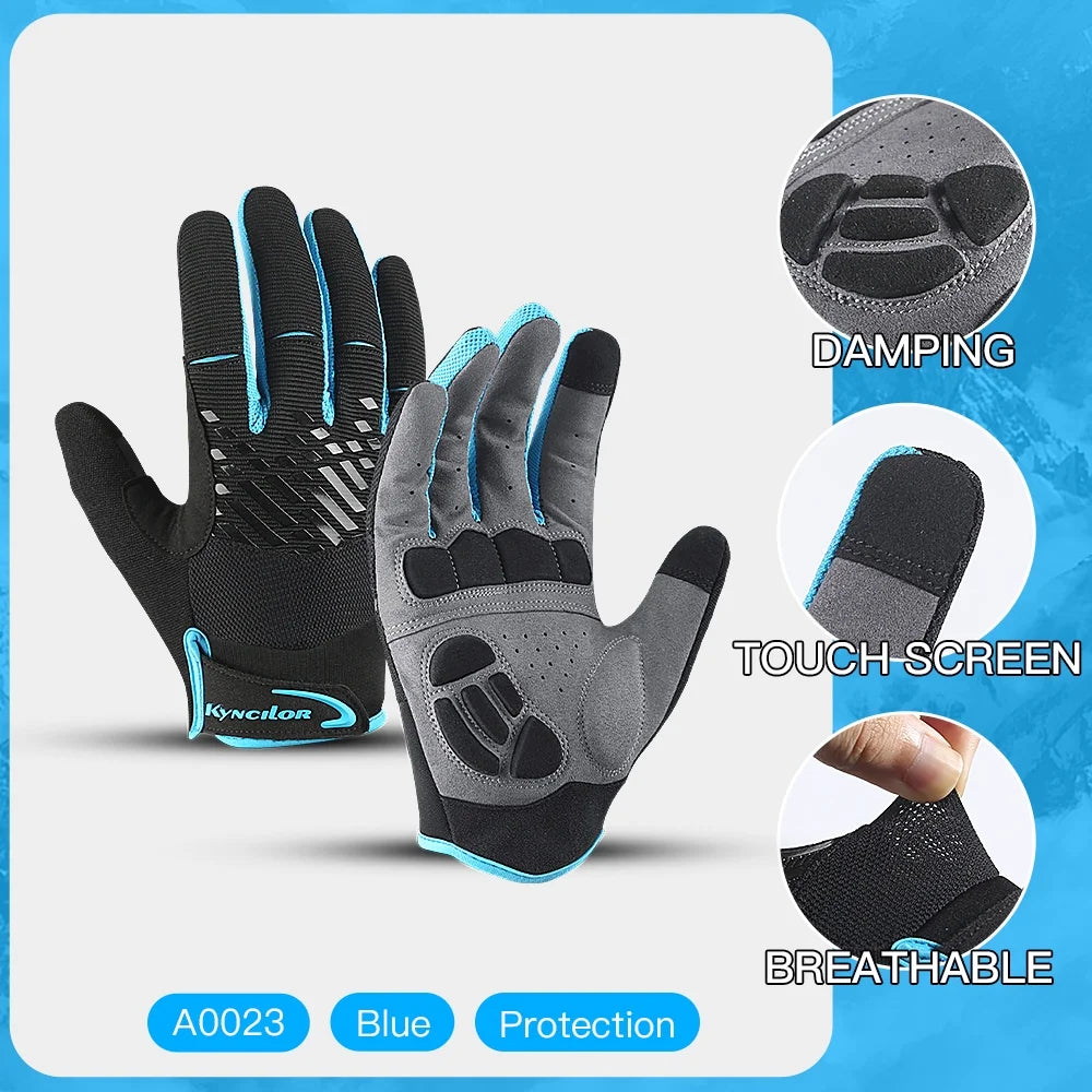 Full Finger Breathable Gel Pad Cycling Gloves Z26440