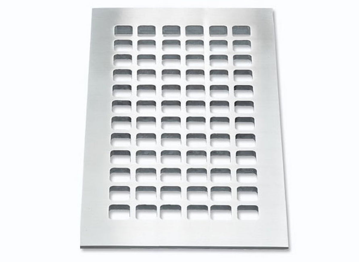 6" X 12" Silver Floor Grille F885850