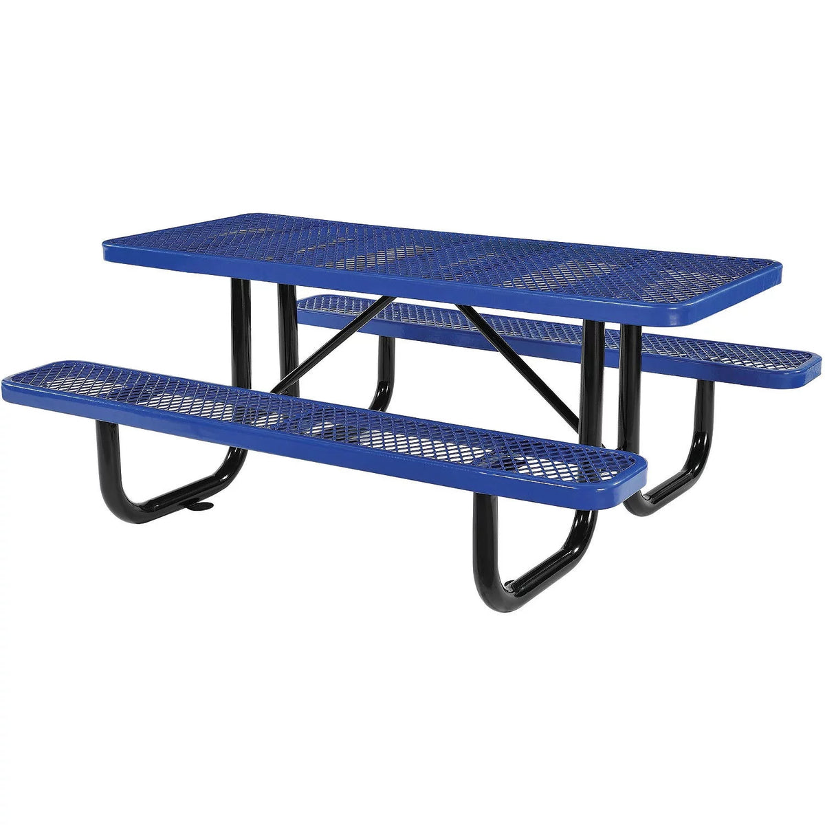 Blue Rectangular Picnic Table J968168