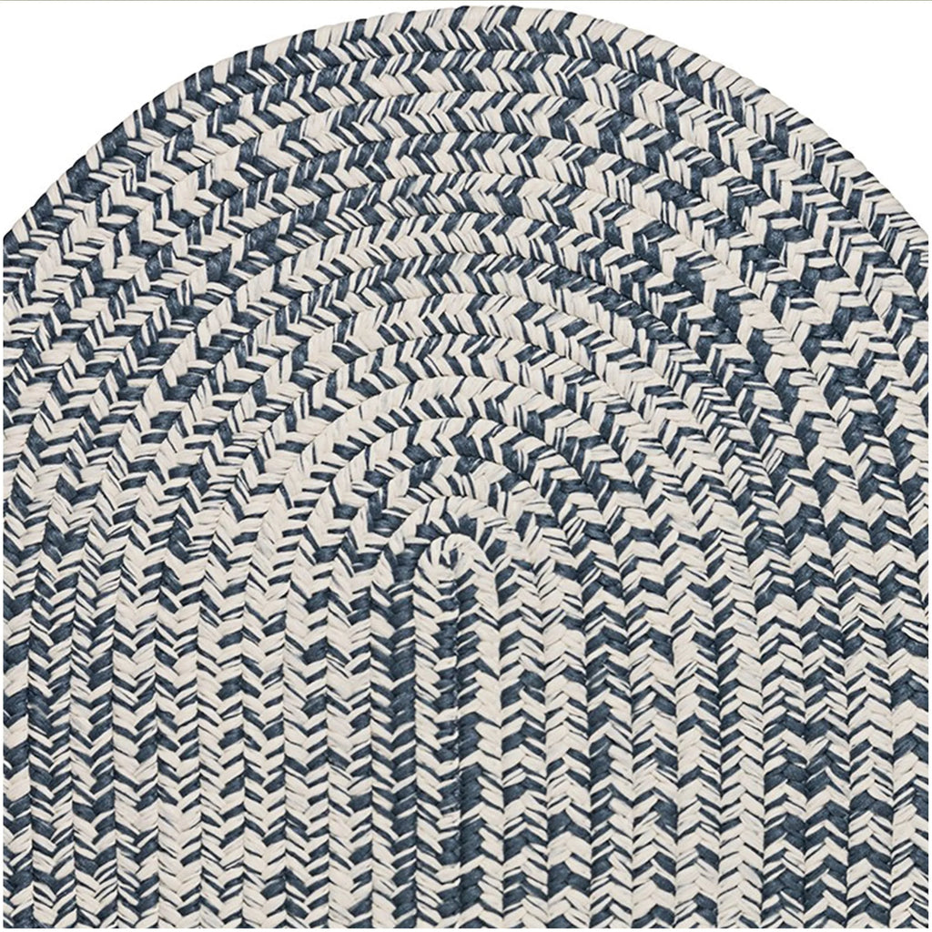 Reversible Braided Indoor Outdoor Area Rug Rust 5' x 8' Oval L3624