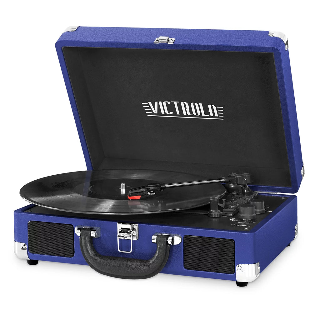 Bluetooth Suitcase Record Player with 3-speed Turntable K6820