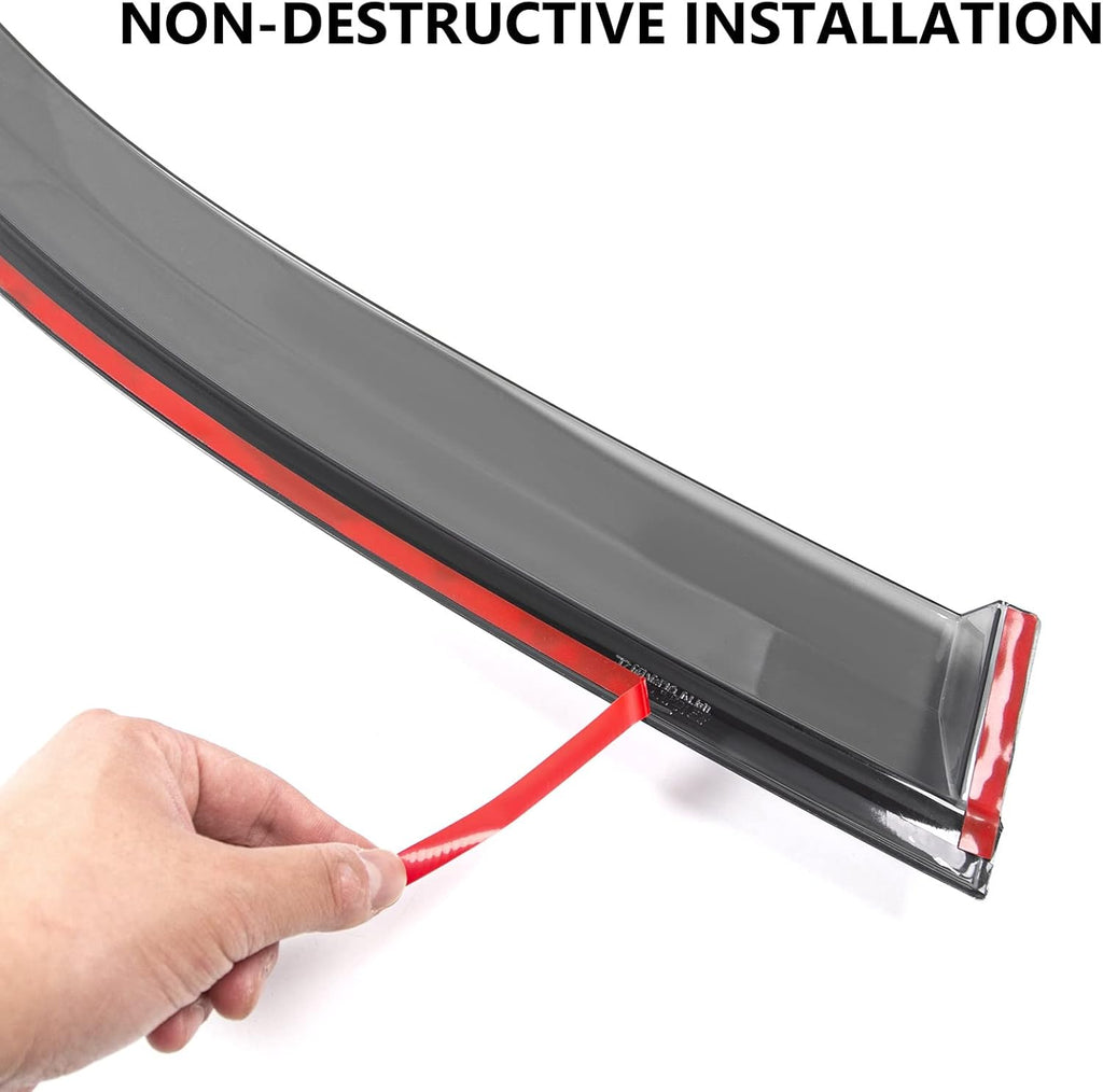 Tape-on Side Window Deflector for Ford Escape K44013