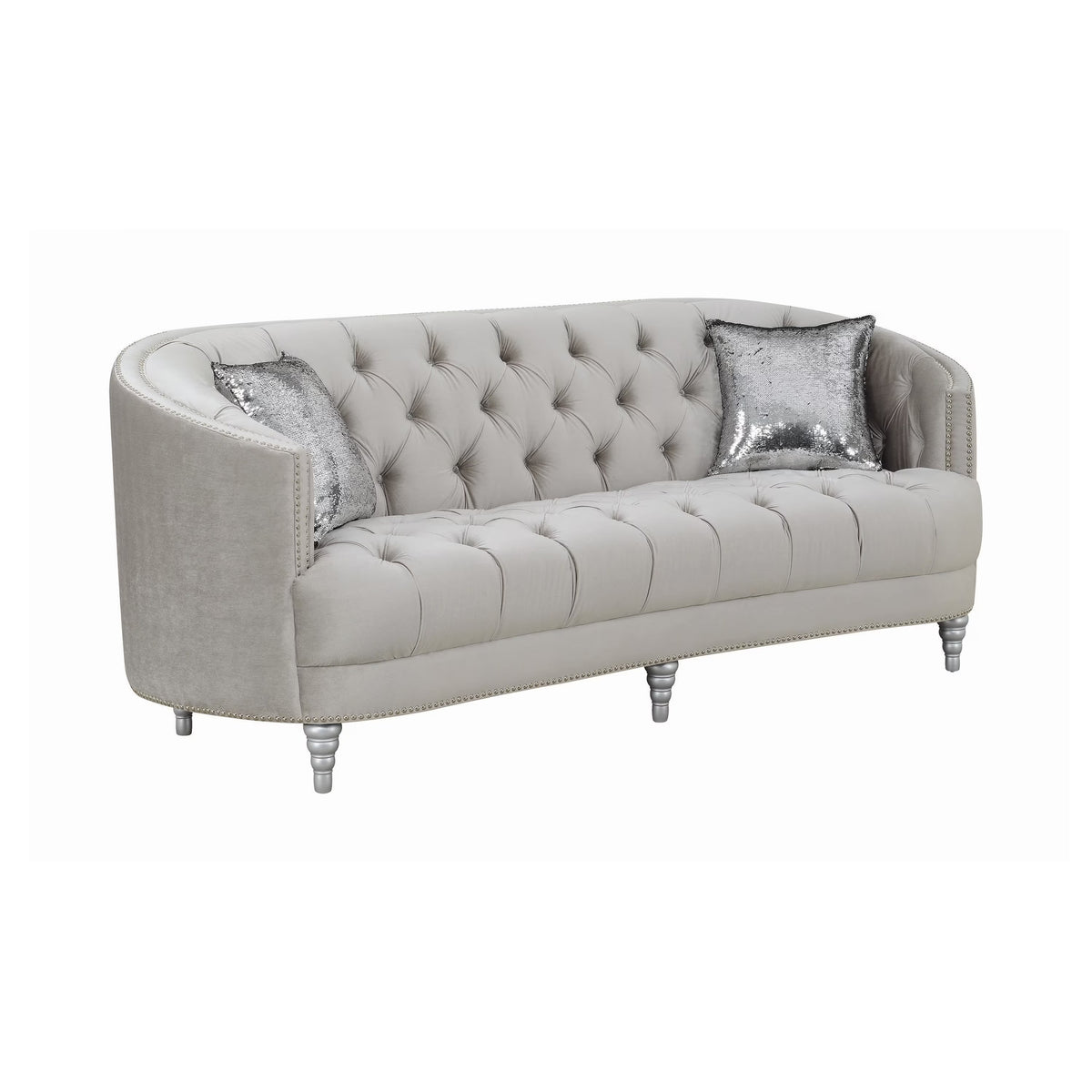 Grey Tufted Sofa R758