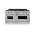 60 in. Gas Burner Electric Oven Stainless Brass Burner Set S319