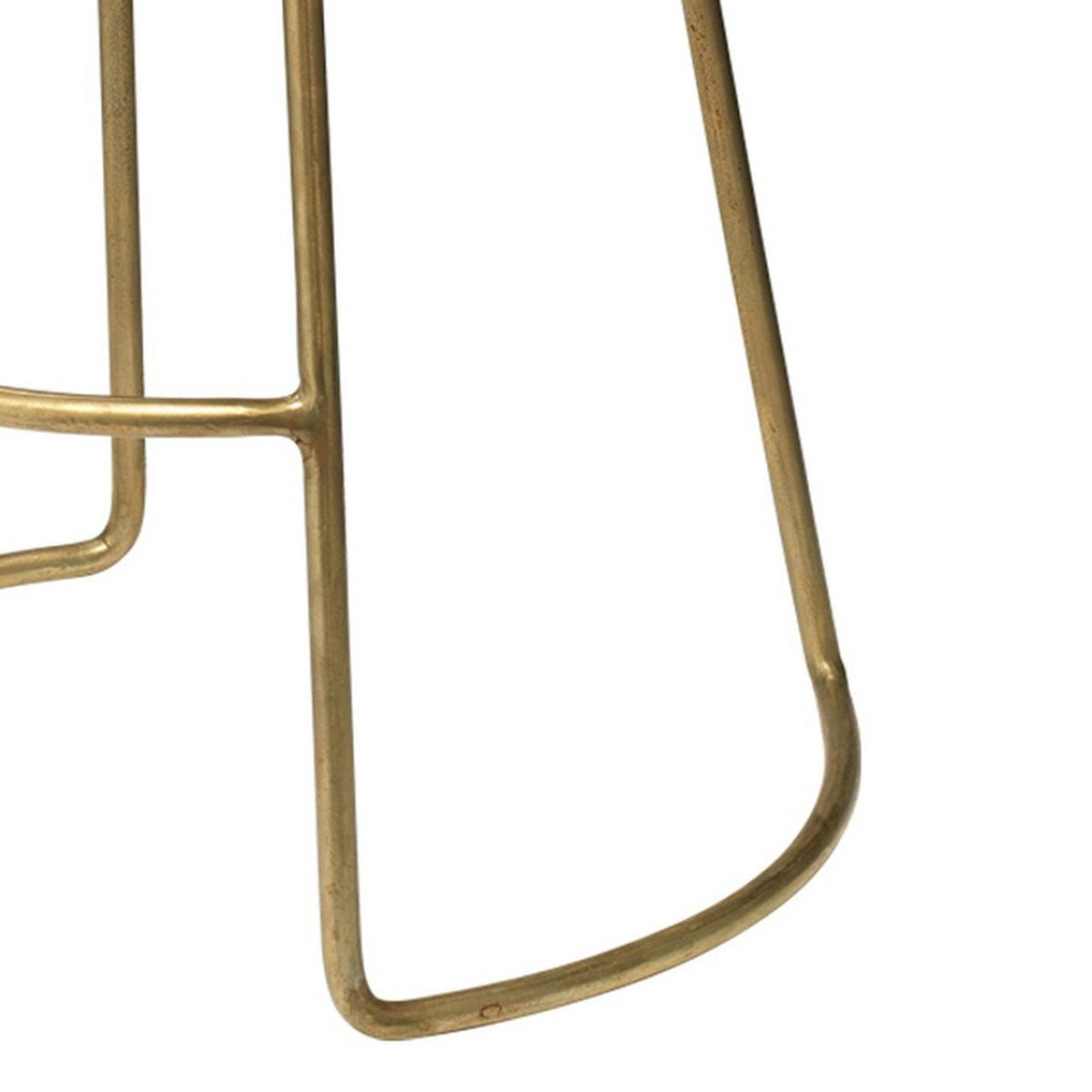 Gold and Brown Leatherette Bar Stool B313