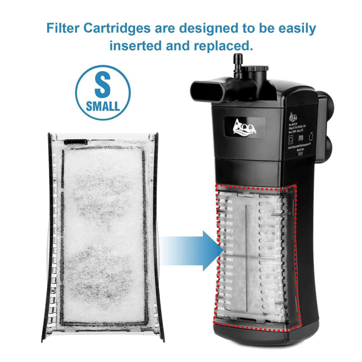 8 Pack Aquarium Filter Cartridge R845