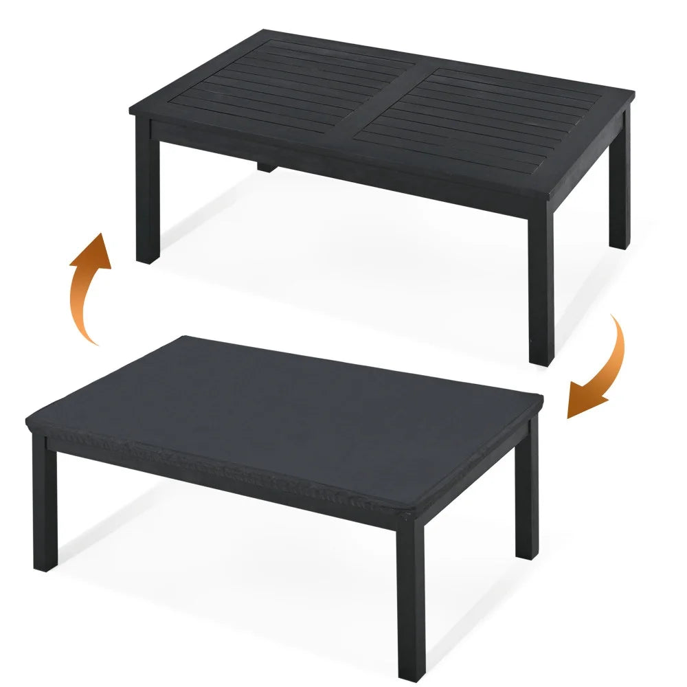 Acacia Solid Wood 4-Piece Outdoor Sofa A677024