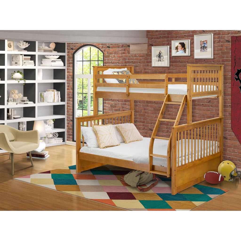 Oak Youth Bunk Bed V8388