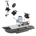 8.8ft Inflatable Pontoon Boat with 12V 55LBS Trolling Motor L555