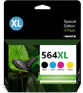 Ink Cartridge Combo Pack for HP 564XL Printer (Black, Cyan, Magenta, Yellow, 4 Pack) C49804