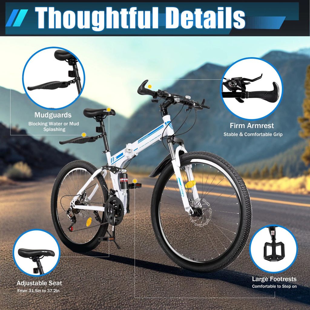 26 21-Speed Folding Mountain Bike W501