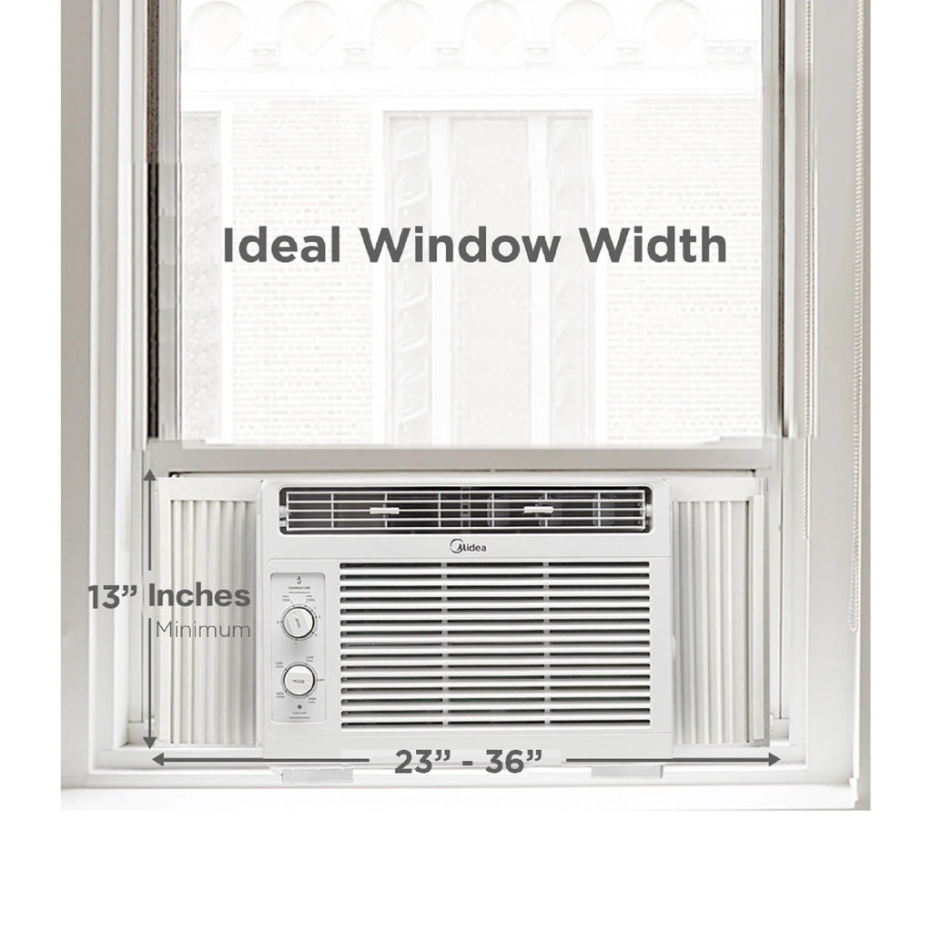 5,000 BTU 150 Sq ft Mechanical Window Air Conditioner, White U280