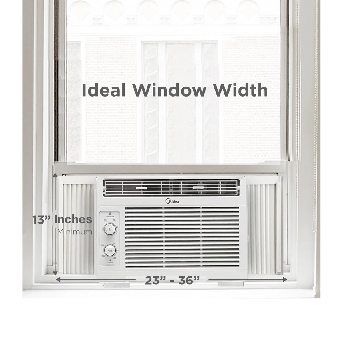 5,000 BTU 150 Sq ft Mechanical Window Air Conditioner, White U280