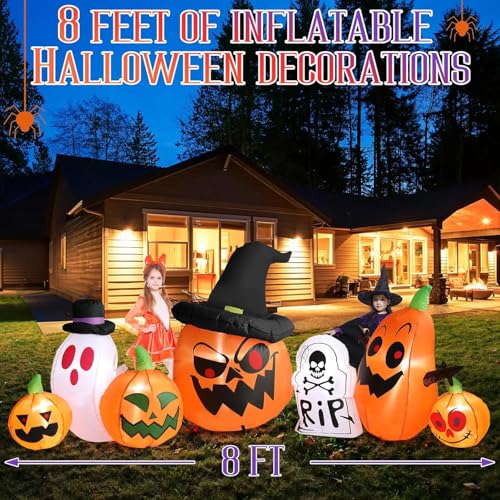 8FT Halloween Inflatable Decorations with LED Lights V84161