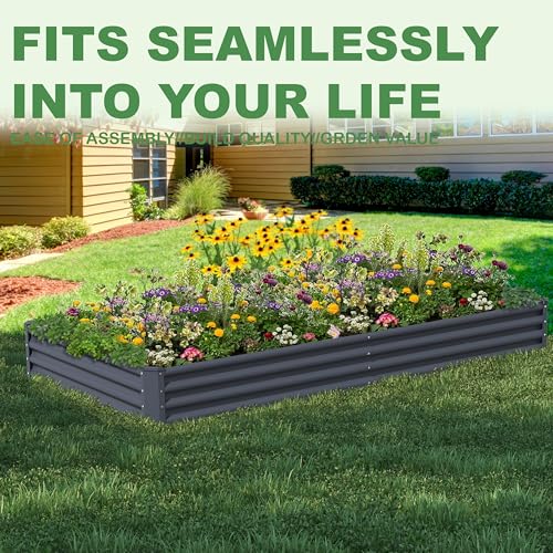 Galvanized Raised Garden Bed 2 Pack W893816
