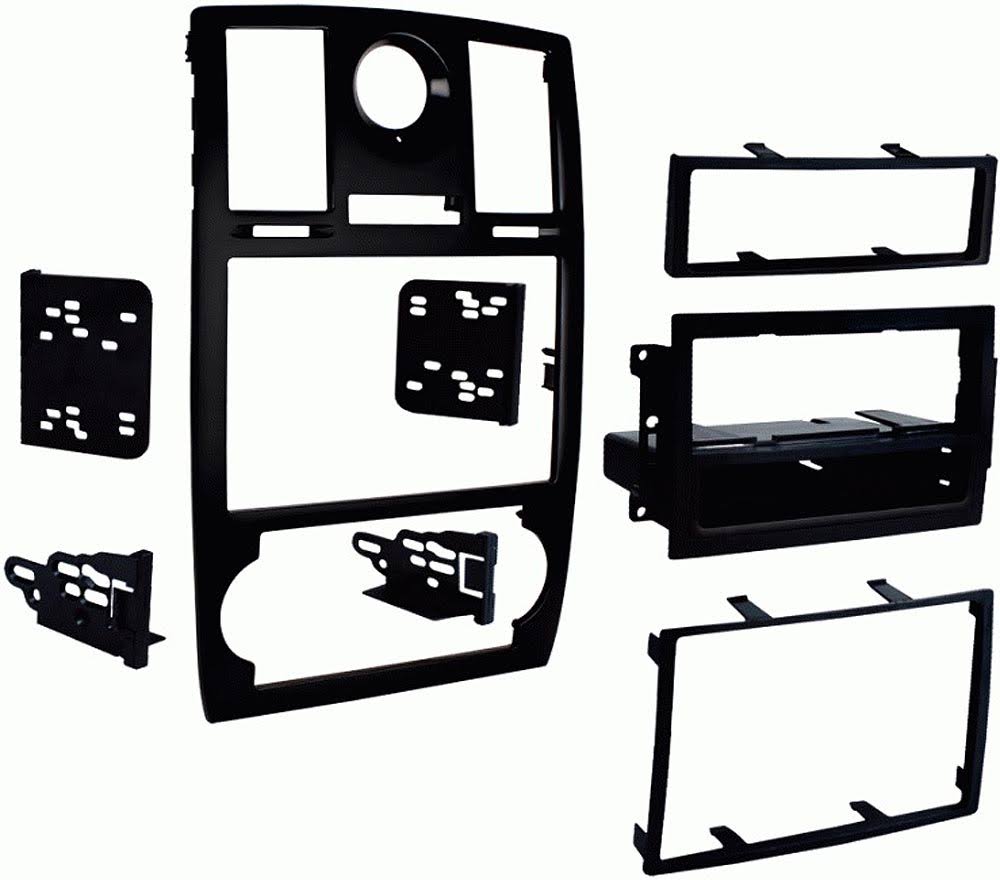 Single/Double DIN Mounting Kit with OEM Bezel, Matte Black R6646