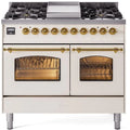 Antique White Dual Fuel Natural Gas Range R521480