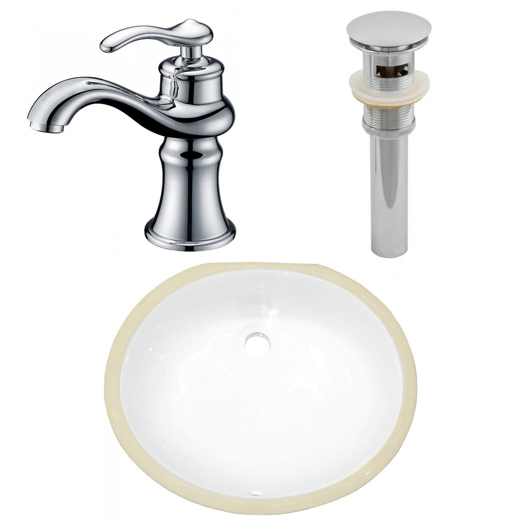 Oval Undermount Sink Set O59115
