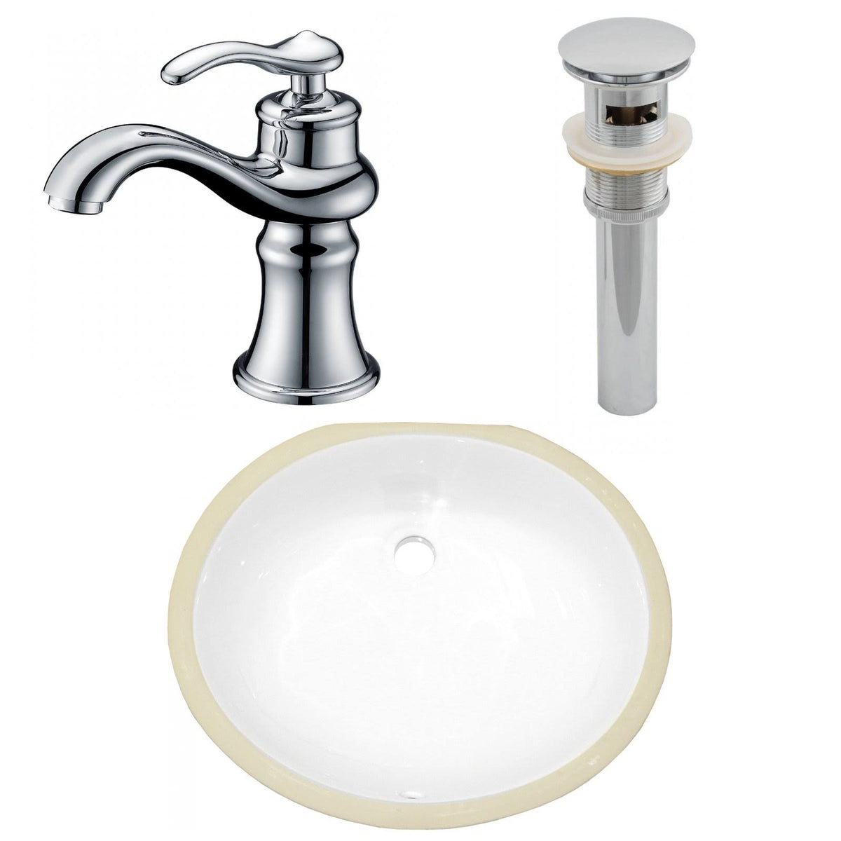Oval Undermount Sink Set O59115