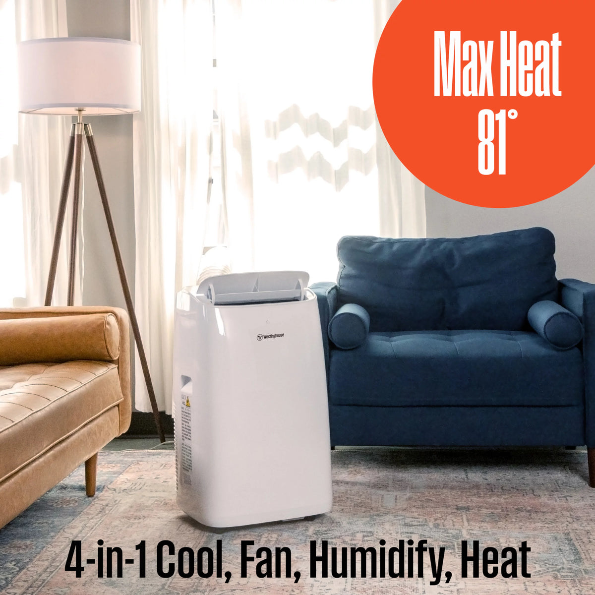 14,000 BTU Portable Air Conditioner with Heat & Dehumidifier M4477