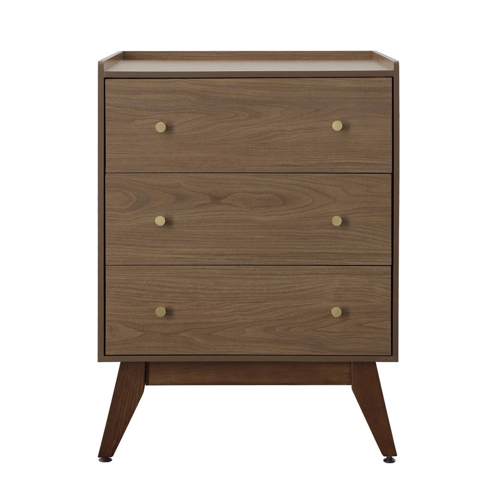 3 Drawer Chest in Walnut D799