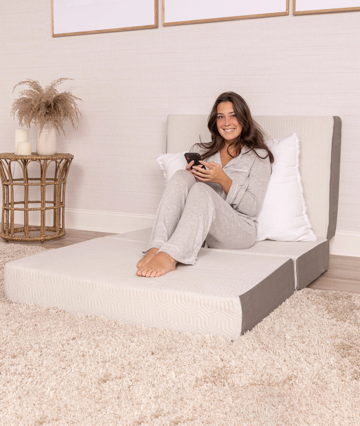 6-Inch Memory Foam Tri Folding Mattress C2120