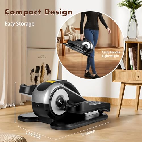 Under Desk Electric Elliptical Machine with Remote S8181