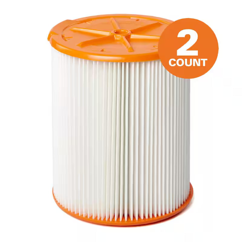 HEPA Wet/Dry Vac Replacement Cartridge Filter 2-Pack U606574