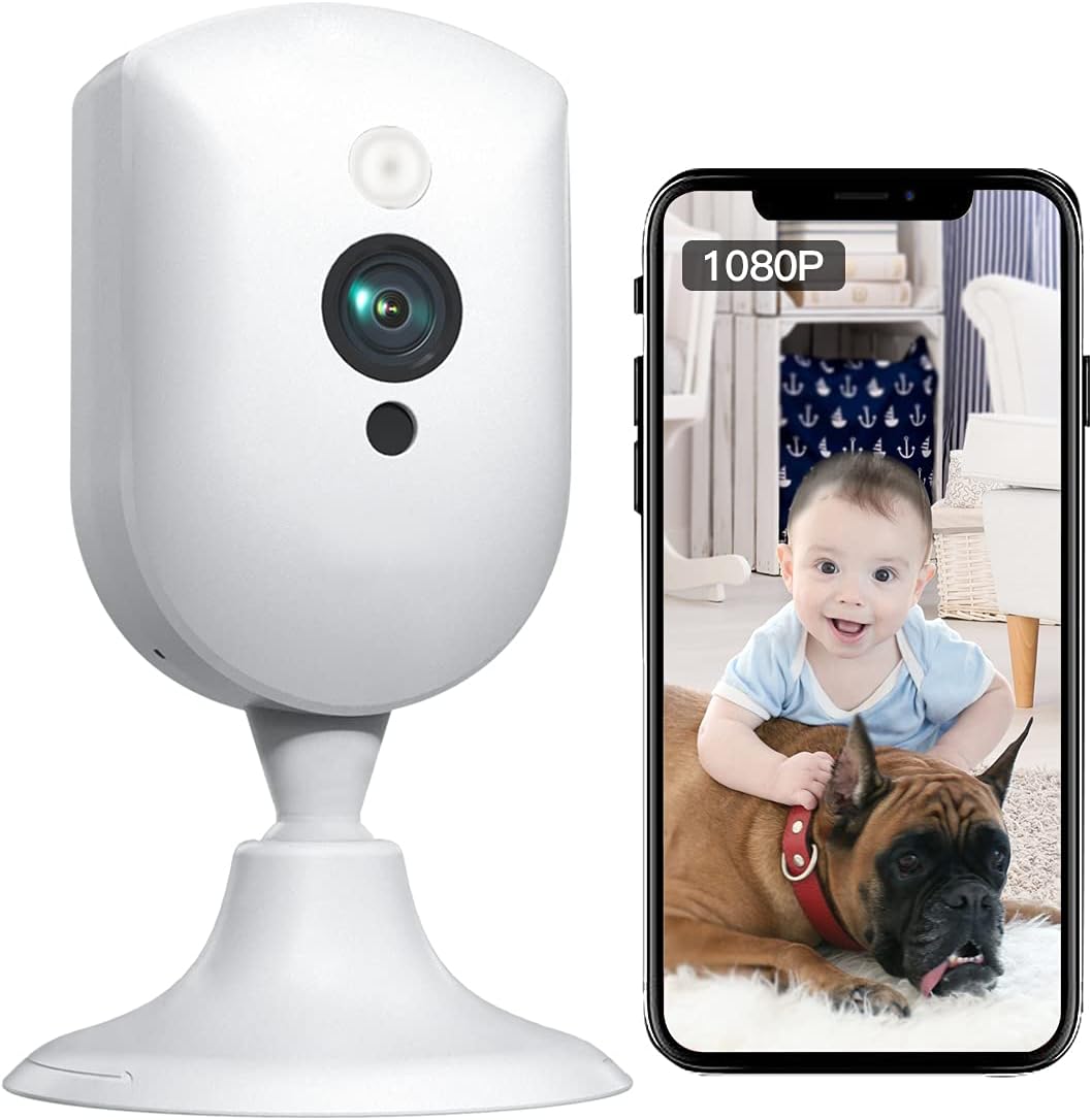 2 Pack Indoor Security Cameras with 1080P Night Vision J7604