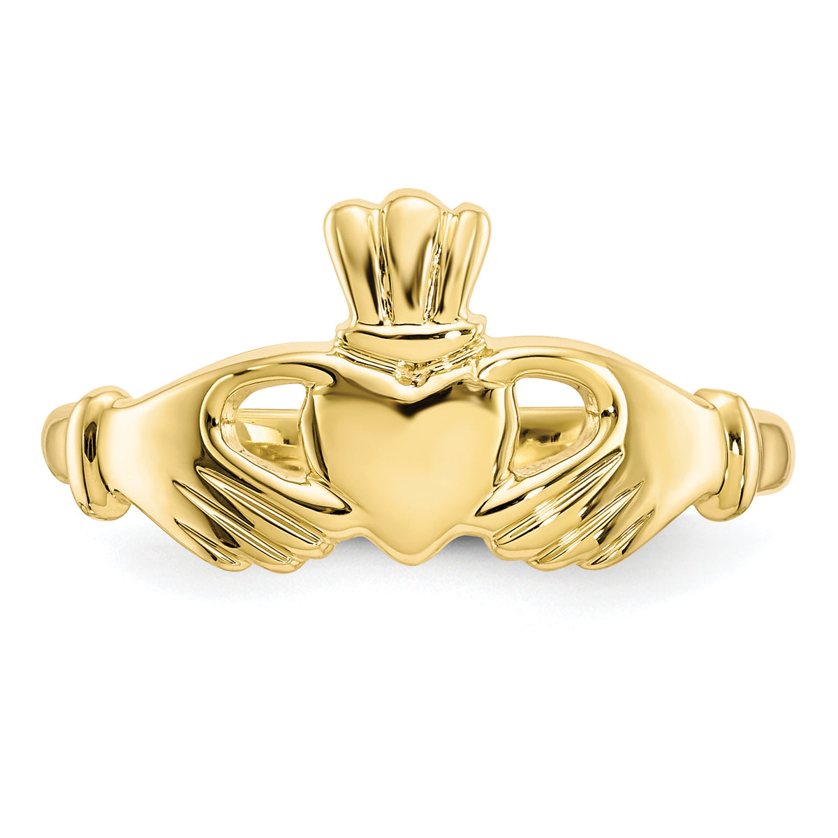 10 Karat Yellow Gold Claddagh Ring X1003