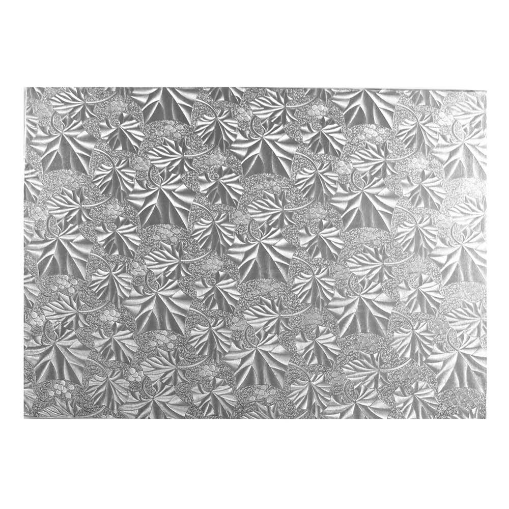 Rectangular Silver Cake Board Pack of 12 J536754