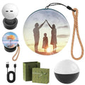 Memory Sphere Christmas Ornament 2.7" USB Rechargeable LED Crystal Ball R2177
