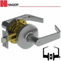 Satin Brass Privacy Lever Set N925