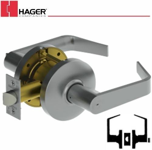 Satin Brass Privacy Lever Set N925