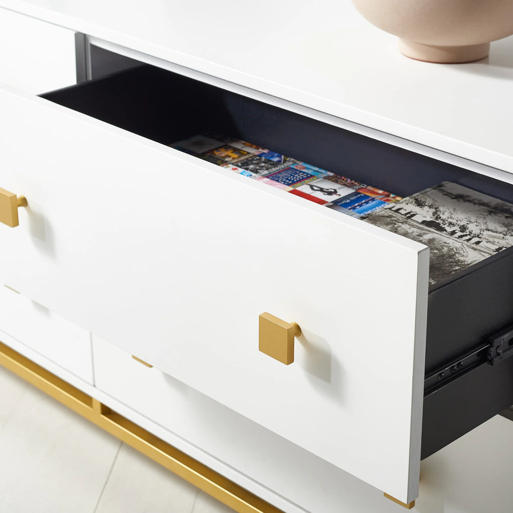 White 4-Drawer Dresser W65300