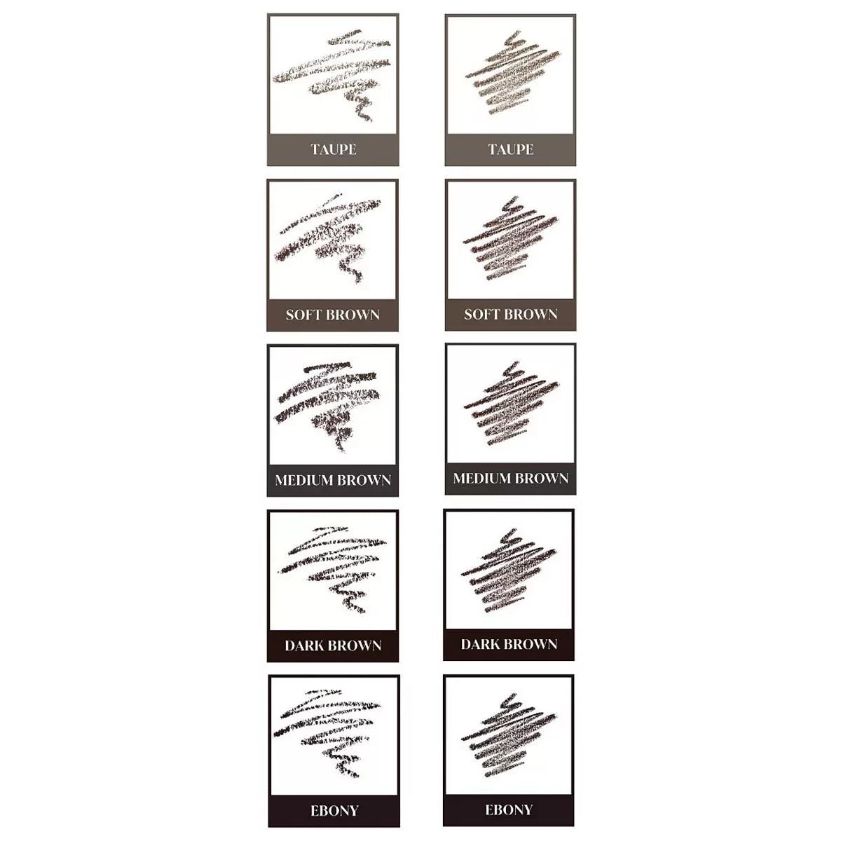 3 Pieces Dark Brown Brow Set J90143