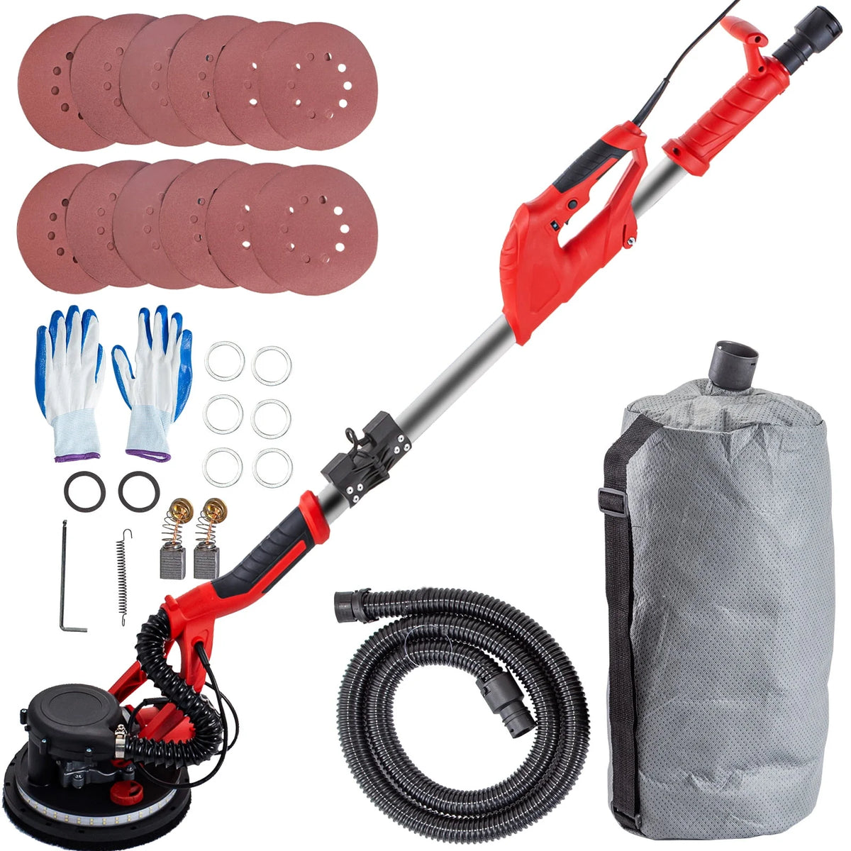 Electric Variable Speed Drywall Sander with Vacuum Bag O565332