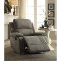 Gray Microfiber Recliner Z87551